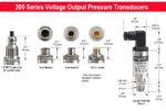  200-100-1-2-2-2 Voltage Output Pressure Transducer-100 psi - Image 2
