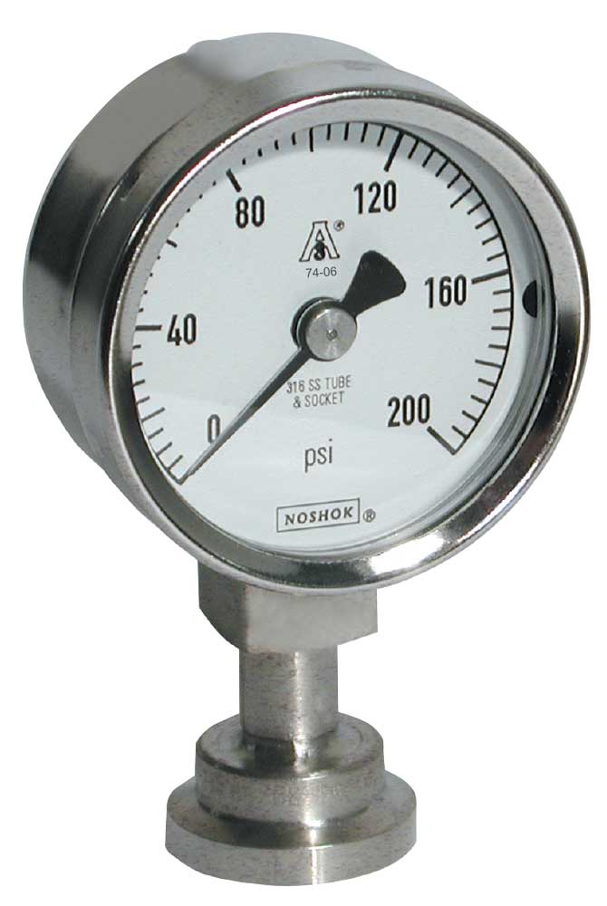  Series 10 Fractional Sanitary Pressure Gauges