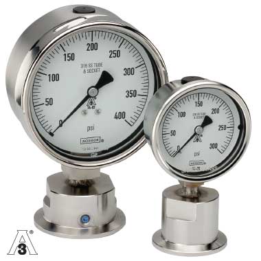  100-12-4-25-43-1-0 sanitary heavy duty gauge
