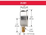  25-901-16-bar/psi-BSPP 1/4  Bottom Conn Liquid filled gauge - Image 2
