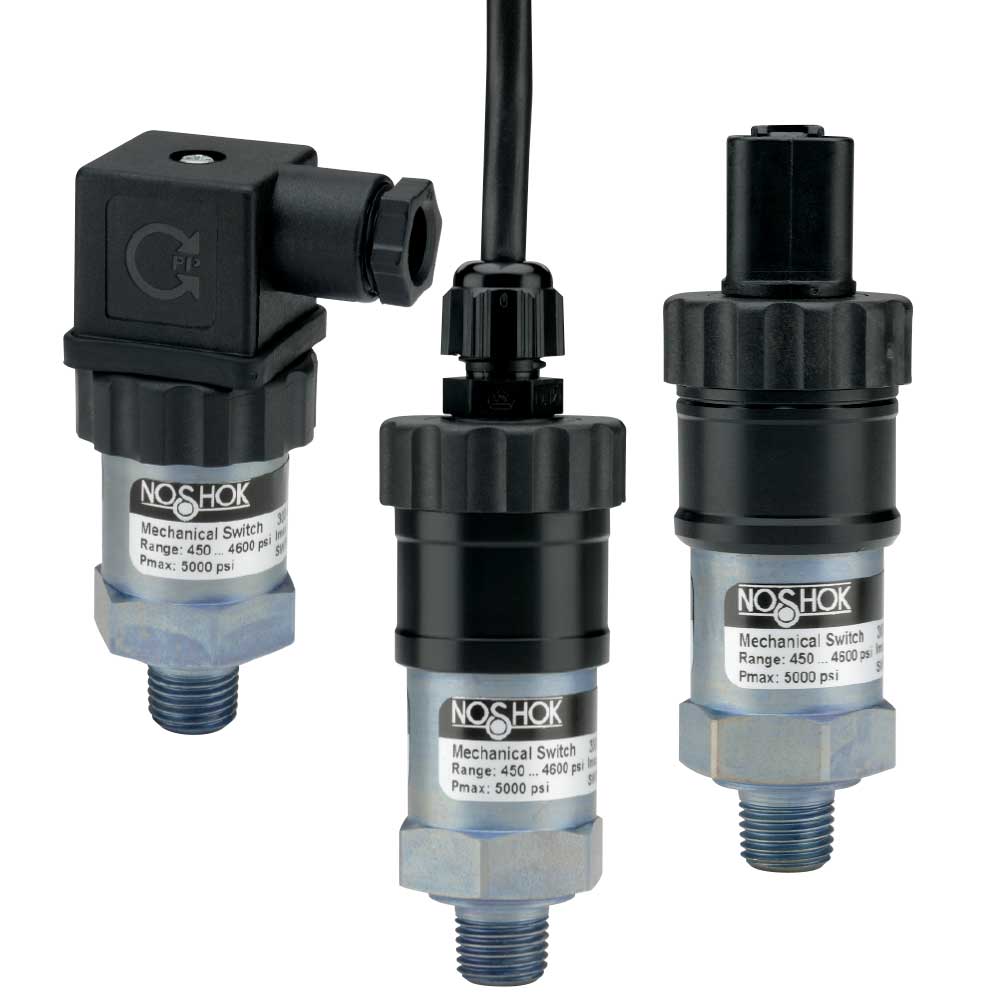  300L-3-2-3/30-36 Mechanical Pressure Switch, 1 SPDT Switch, 1/4 NPT Male Conn, 3 psig to 30 psig Adjustment, 3 ft Integral Cable