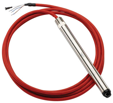  611-50inH2O-1-1-W-38-250-CBC-LP-JB Small diameter submersible pressure transducer