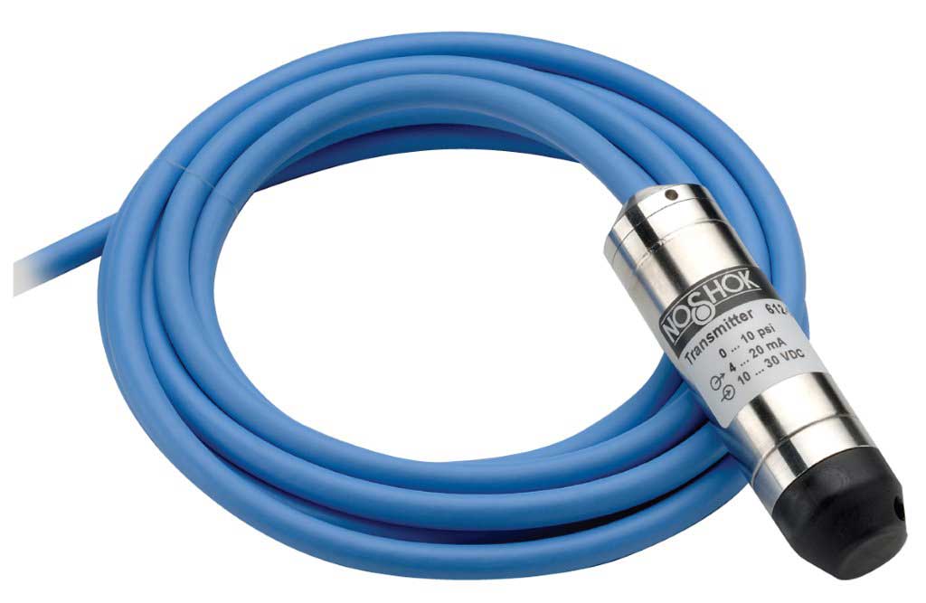  612-10-1-1-N-25-FE 4-20 mA, Submersible Transducer, 25 ft PUR Cable