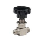  102-MFS-HL4 1/4 NPT, Male x Female, 316 SS, 1-3/8 Phenolic Handle, Hard Seat Mini Valve