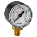  15-100-30-vac/bar 1/8" NPT Bottom Conn 1.5" ABS dry Case Vacuum Pressure Gauge