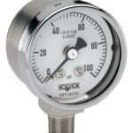  15-401-300-psi Pressure Gauge, 1.5" 304SS Case, 316SS Internals, 300 psi, 1/8 NPT Male Bottom Conn