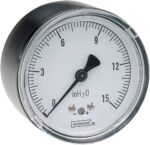  25-210-15-inH2O 1/4 NPT Back Conn 2.5 Diaphragm Gauge