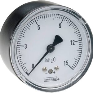  25-210-15-inH2O 1/4 NPT Back Conn 2.5 Diaphragm Gauge