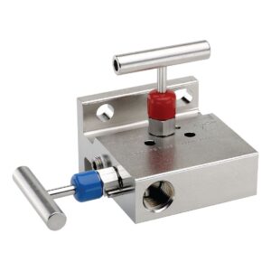  2100-MFS Soft Seat, Flange x 1/2 NPT Female, 316 SS 2 Valve Manifold