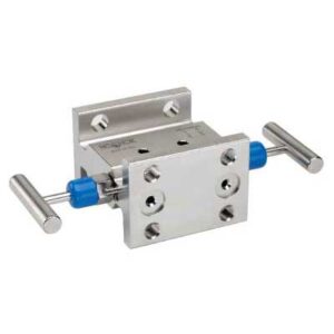  2120-MFS  Flange x 1/2 NPT Female, 316 SS 2-Valve Liquid Level Manifold Valve