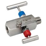  2070-MFS-NACE 1/2" NPT M - F Hard Seat 2 Valve Block & Bleed 316 SS Manifold