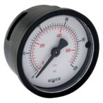  20-110-200-psi/kPa, 2" ABS Case, Copper Alloy Internals, 1/4 NPT Back Conn  Pressure Gauge
