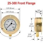  25-3-BRASS-FF 2.5 Brass Front Flange