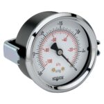  25-120-100-psi/kPa 1/4 NPT STEEL Back Conn DRY2.5 Panel Mount Gauge-100 psi