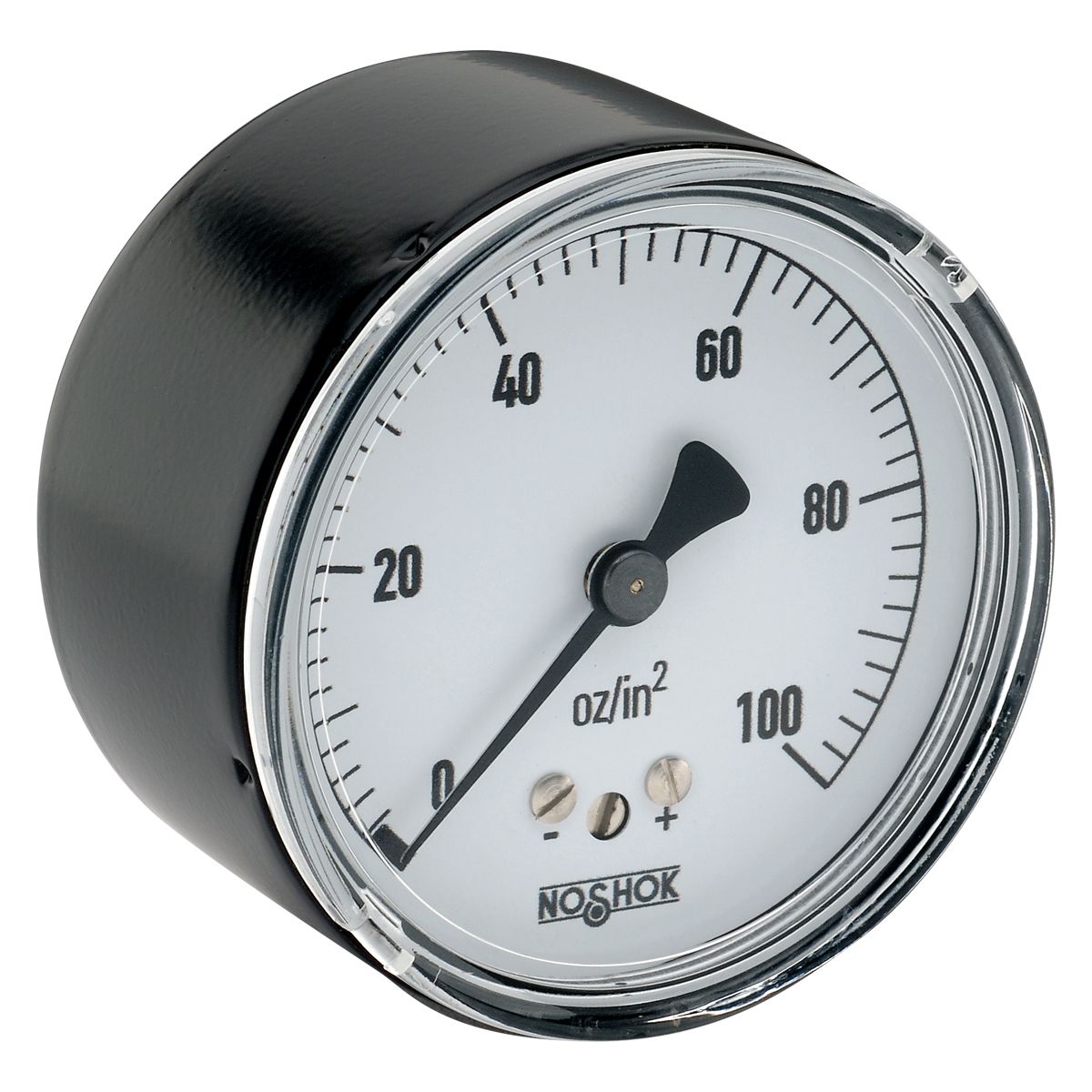 25_210_100_oz_in_24 25-210-30-oz/in2 1/4 NPT Back Conn 2.5 Diaphragm Gauge - Image 1