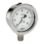  25-500-100 psi 1/4" NPT Bottom Conn 2.5 Liquid filled all Stainless steel gauge-100 psi