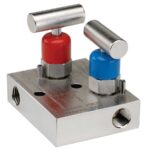  2602-FFS 1/4" NPT Female - 1/4" NPT Female-316 Valve Block & Bleed Hard Seat Manifold Stainless Steel