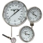  300 (5 Inch DIAMETER) 50-310 series Back Connection 1/2" NPT Instrument Type Bimetal Thermometers