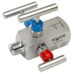  3072-MFS-P2 1/4 NPT, Male x Female, 316 SS, Grafoil Packing, 3-Valve Double Block & Bleed, Hard Seat