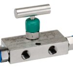  3710-FFS-P1 3 Valve Manifold, Soft Seat, 1/4 NPT Female x 1/4 NPT Female, 316 SS, PTFE Packing