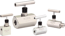  402-FFAC-HL3 1/4 NPT, Female x Female, Angle, Steel, Round Knurled Handle, Hard Seat Needle Valve