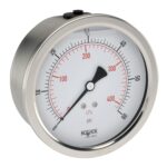  40-911-6000-psi/bar 1/4 NPT Back Conn,4 inch Stainless Steel Case Gauge, Glycerin Filled