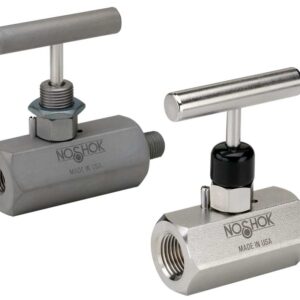  502-FFC-PM2-HL5 1/4 NPT, Female x Female, Steel,Panel mount (2 nuts), 1-3/4 Phenolic Handle, Soft Seat Needle Valve