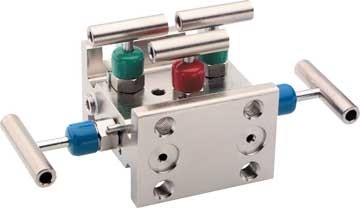 5000seriesmanifold 5530-FFC-FP 1/2 NPT - 1/2 NPT Steel Soft Seat Flare Pattern Manifold 5 Natural Gas Manifold Valve, - Image 1