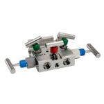  5530-MMAS-FP , Soft Seat, Flange x Flange, Angle, 316 SS, Flare Pattern 5 Valve Manifold