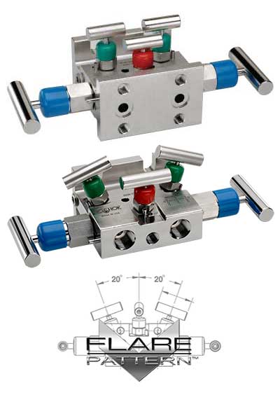 5530_series-med-NEW 5530-MMS Soft Seat, Flange x Flange, 316 SS 5 Gas Valve Manifold - Image 1