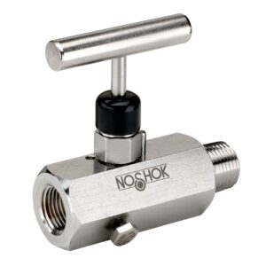  602-MFS-PM2 1/4 NPT, Male x Female, 316 SS, Panel Mount, Hard Seat Block & Bleed Valve