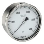  60-510-2000-psi/kg/cm2 1/2 NPT Back Conn, 6 inch Stainless Steel Gauge, Glycerin Filled