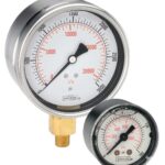  40-911-400 psi- kPa npt size 1/4 4" Liquid Pressure Gauge