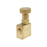  101-FFAB 1/8 NPT, Female x Female, Angle, Brass, Hard Seat Mini Valve