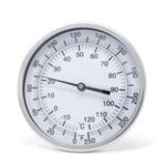 Pic Gauges B5B6-EE BIMETAL THERMOMETER, 5" DIAL, 0/150' F&C, 6" STEM, 1/2" NPT STAINLESS STEEL BACK CONNECTED
