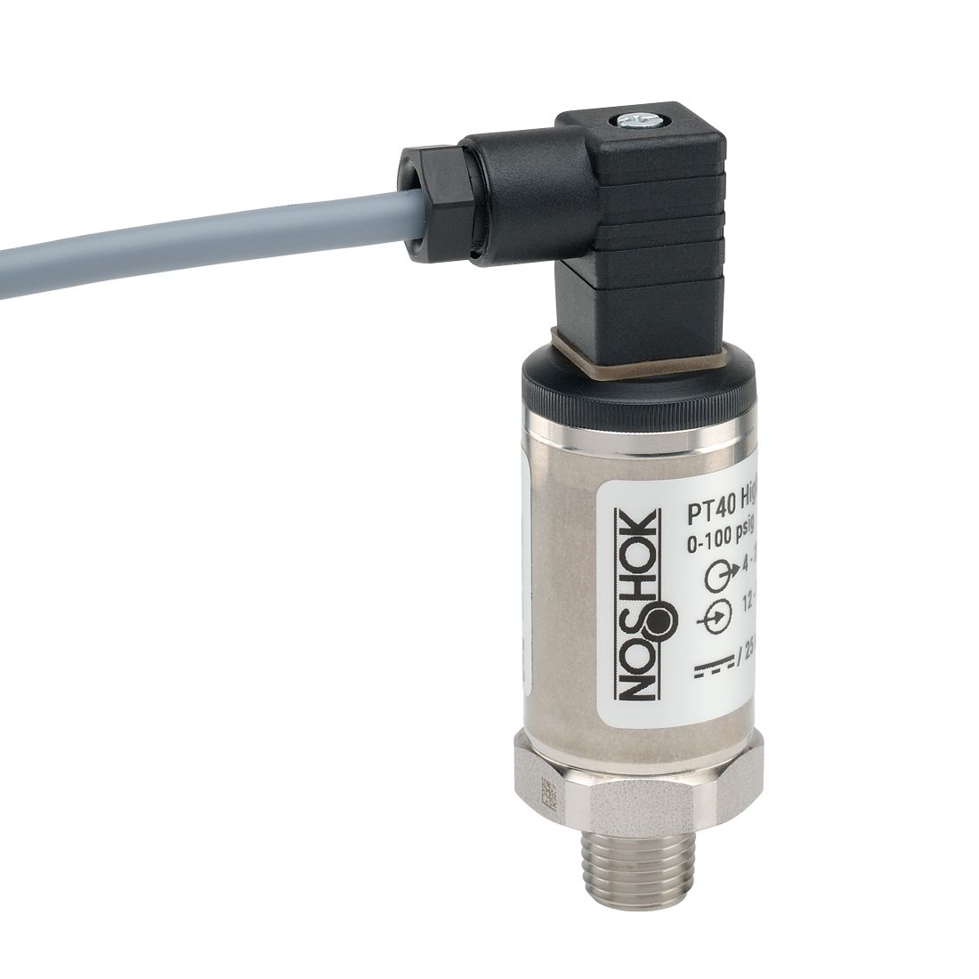 PT40-2-17-Photograph_642 200-3000-2-5-2-36-ST8 --PT40-3000psig-1-5-2-36-ST8 new cross over number Pressure Transmitter, 0 psig to 3000 psig, 0.25% Accuracy (BFSL), 0 Vdc to 10 Vdc Output, 1/4 NPT Male, Integral Cable 36 in, 0.8 mm SS Threaded Orifice - Image 1